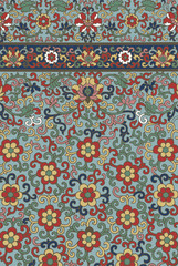 Traditional Chinese floral ornament