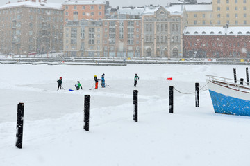 Shoreline is wonderful place to skate and play hockey. Children and adults in any weather skate on...