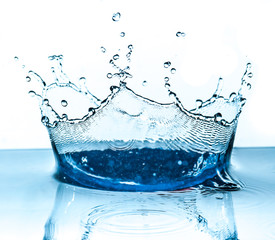 water splash isolated on white background