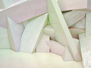 3d geometric wall © tiero