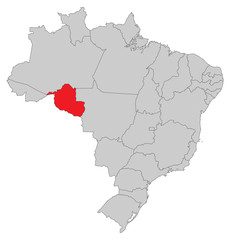 Karte von Brasilien - Rondônia