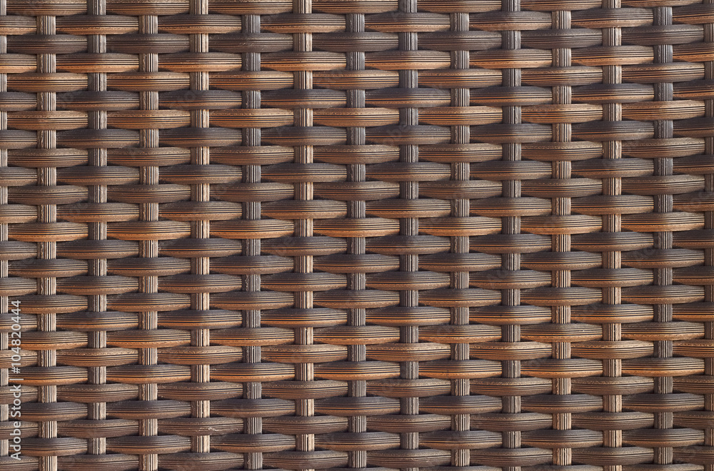 Poster woven rattan texture for pattern and background