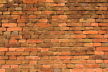 red-orange brick wall - background, texrure 1