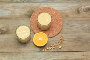 Fruit smoothies with a stand