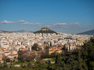 Panoramic view of Athens city