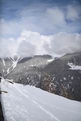 Obraz premium neve paesaggio invernale nevicata freddo neve fresca