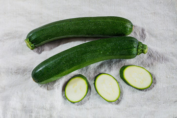 Fresh, young zucchini