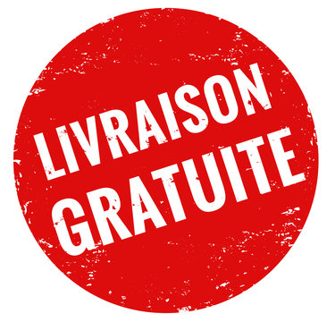 Tampon Livraison Gratuite (rouge) Stock Vector