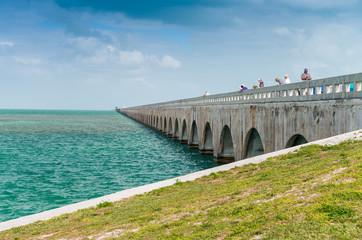 Fototapeta na wymiar Bridge across Keys Islands, Florida