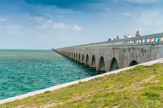 Bridge across Keys Islands, Florida