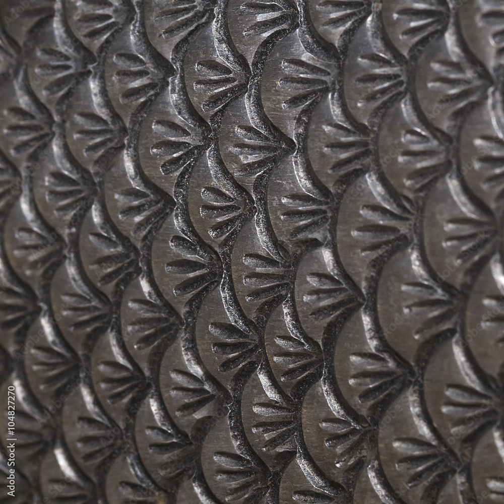 Aufkleber design on metal for pattern and background