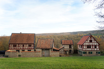 Fototapeta na wymiar Old fashioned Farm in Germany