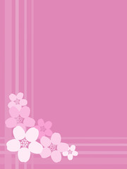 Cherry blossom background, vector illustration with copy space.