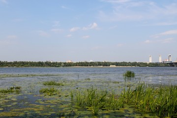 Dnieper river in Kiev 