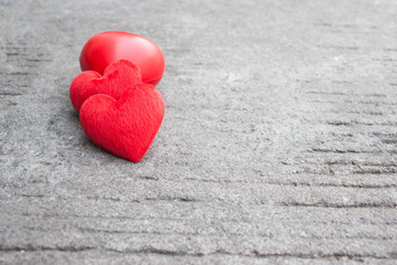 Fototapeta premium Red heart on rustic street for valentines day.