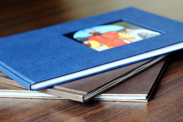 Three of My Photo Books on Table