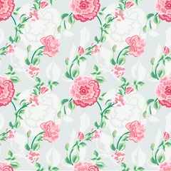 Badezimmer Foto Rückwand floral seamless pattern © tanyalmera