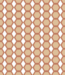 Honeycomb seamless pattern. Fashion graphic background design. Modern stylish abstract texture. Colorful template for prints, textiles, wrapping, wallpaper, website etc. VECTOR illustration