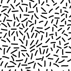 Line geometric seamless pattern. Fashion graphic background design. Modern stylish abstract texture.Monochrome template for prints, textiles, wrapping, wallpaper, website etc. VECTOR illustration