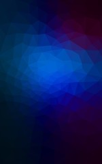 Obraz premium Dark blue polygonal design pattern, which consist of triangles and gradient in origami style.