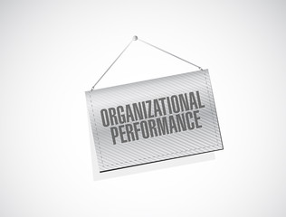 organizational performance banner sign concept