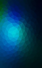 Obraz premium Multicolor dark green, blue polygonal design pattern, which consist of triangles and gradient in origami style.