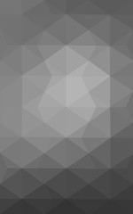 Obraz premium Gray polygonal design pattern, which consist of triangles and gradient in origami style.