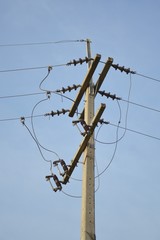 electricity post in country Thailand