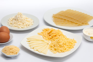 Ingredientes para lasagna parmesana