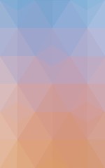 Obraz premium Multicolor blue, yellow, orange polygonal design pattern, which consist of triangles and gradient in origami style.