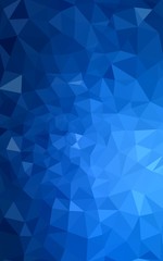 Obraz premium Dark blue polygonal design pattern, which consist of triangles and gradient in origami style.