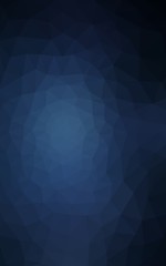 Obraz premium Dark blue polygonal design pattern, which consist of triangles and gradient in origami style.