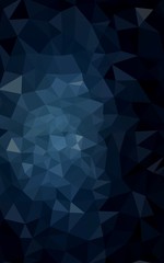 Obraz premium Dark blue polygonal design pattern, which consist of triangles and gradient in origami style.