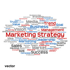 Obraz premium Vector conceptual business marketing word cloud