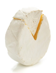 piece of cheese cheese isolated on white