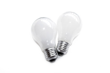 Incandescent light bulb  isolate on white background