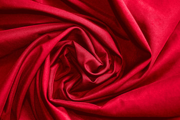 abstract background luxury cloth or circle flower wave or wavy folds of red cloth texture