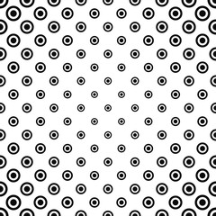 Black white seamless circle pattern