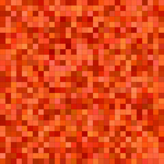 Red orange color square mosaic vector background