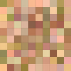 Pastel brown color square mosaic background