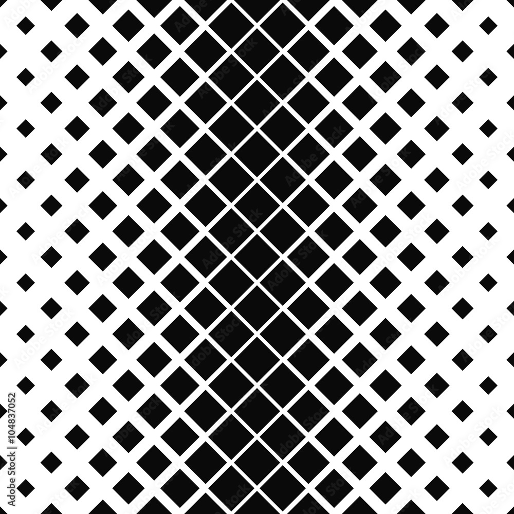 Aufkleber repeating monochrome square pattern design