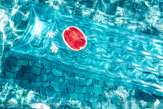 Watermelon in the pool