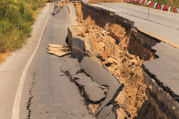 Cracked road