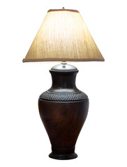 table lamp isolated on white with clipping path
