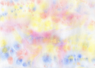 Fototapeta premium Watercolor background for your design. Painting on paper. 
