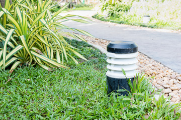 Street light in park