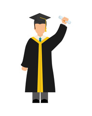 Graduation icon design 