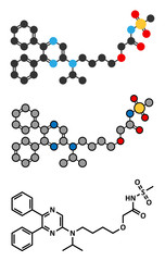 Selexipag pulmonary arterial hypertension drug molecule.