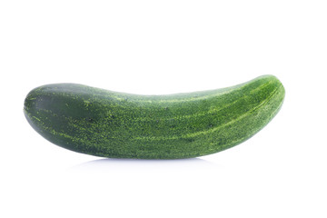 Cucumber on over white background