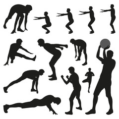 Person Doing Sports Exercises